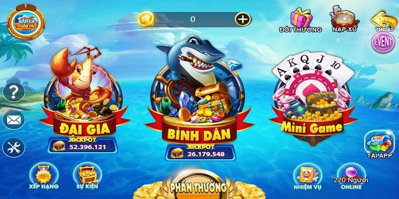 Bắn cá Thần Tài - Trò chơi đẳng cấp, thịnh hàng hàng đầu châu Á hiện nay